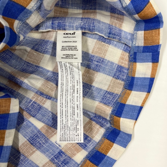 Oeuf 3-6 Month Short Sleeve Linen Dress NWT - Picture 4 of 5